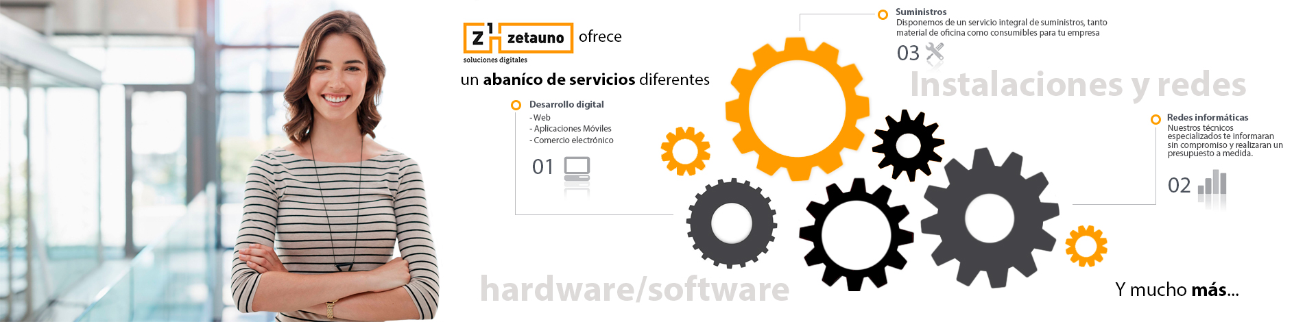 zeta uno soluciones: desarrollo digital, redes, hardware, suministros y mucho más
